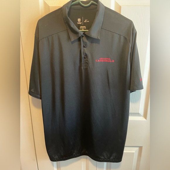 Nike NFL Arizona Cardinals Polo Dri-Fit On Field Apparel Size Large L Men’s - Picture 2 of 12